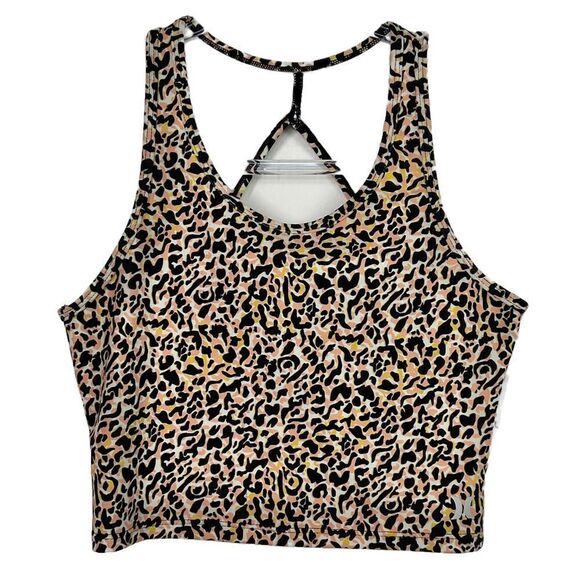 Hurley Wild Party Animal Print Teardrop Sleeveless Crop Top XS NWT - Picture 6 of 6